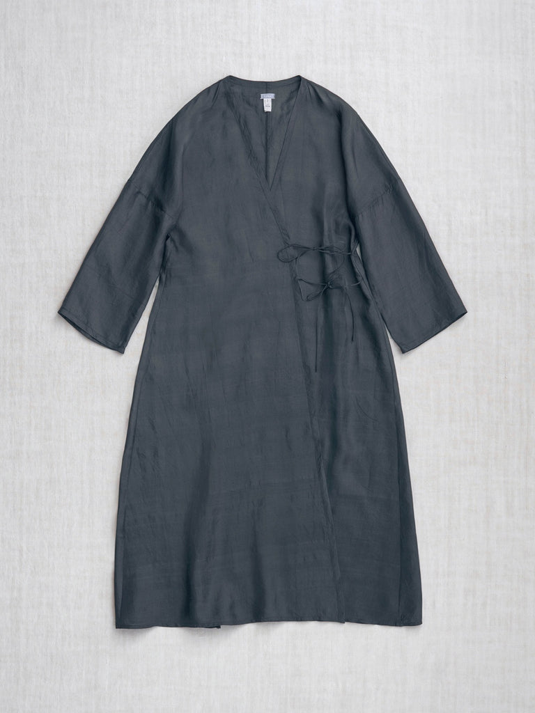 dosa Wrap Dress in Sumi