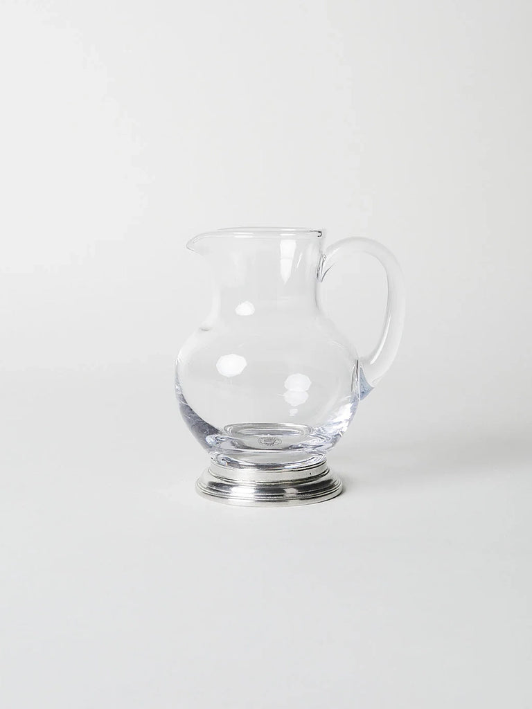 Erbusco Pewter & Glass Pitcher 12cm
