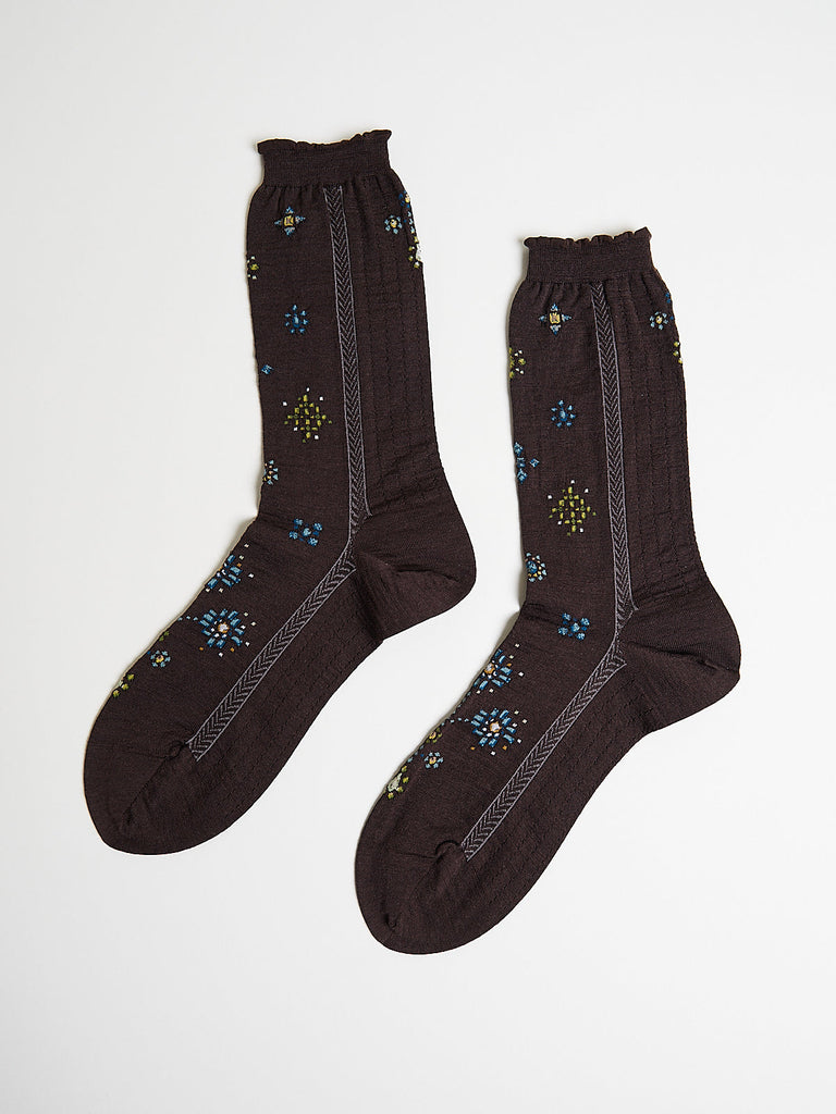 Antipast - Like A Jewelry Socks in Dark Brown
