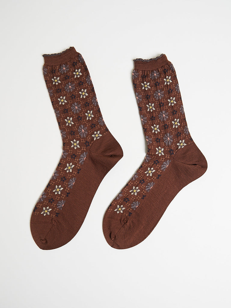 Antipast - Kaleidoscope Socks in Brown