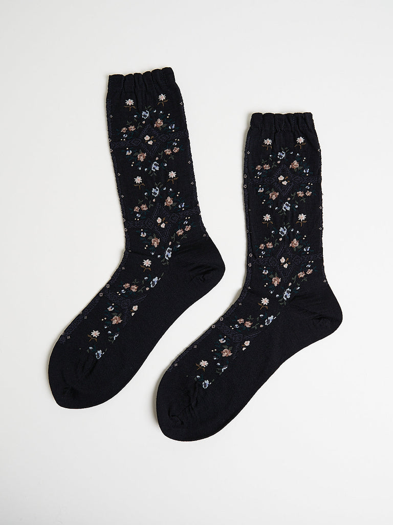 Antipast - Rose Wall Socks in Black