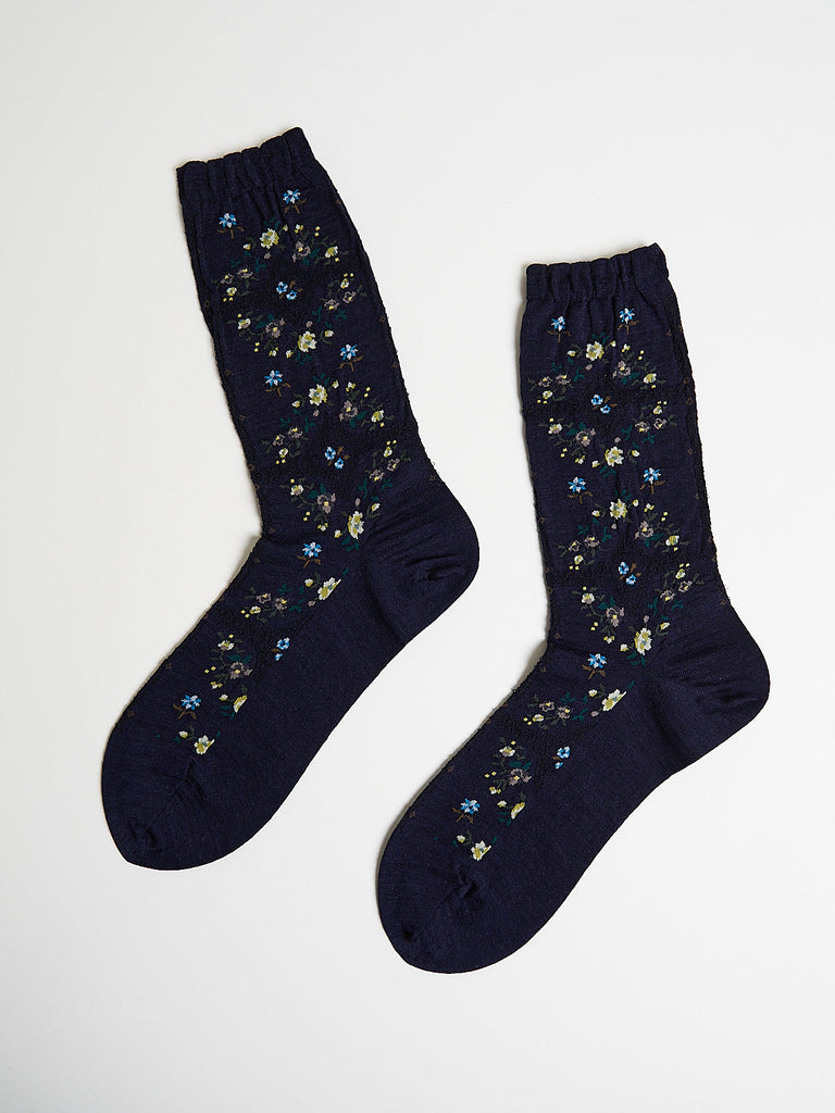 Antipast - Rose Wall Socks in Navy