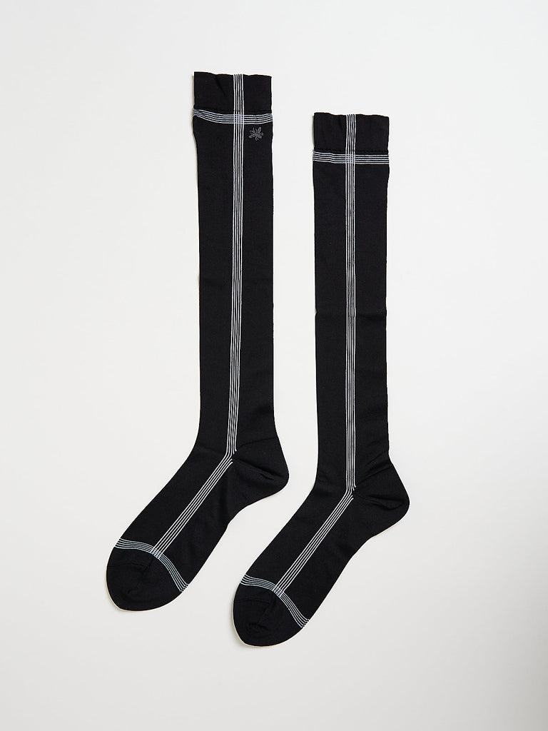 Antipast - Side Line Silk High Socks in Black