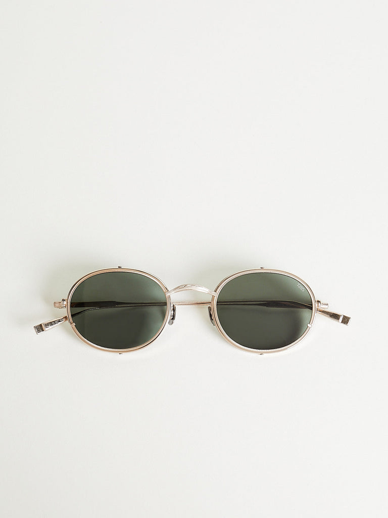 Eyevan - 804 Sunglasses with Metal Rim in Dark Green