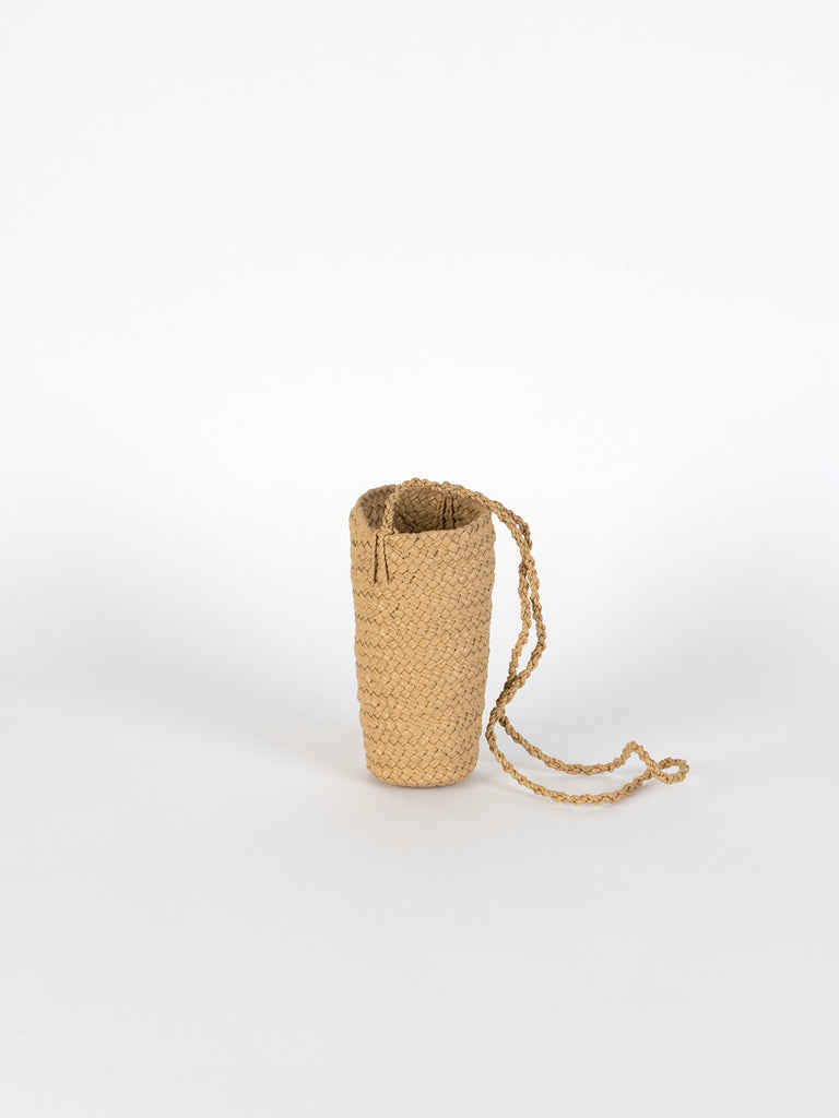 Aeta - Bottle Shoulder Bag in Light Beige M