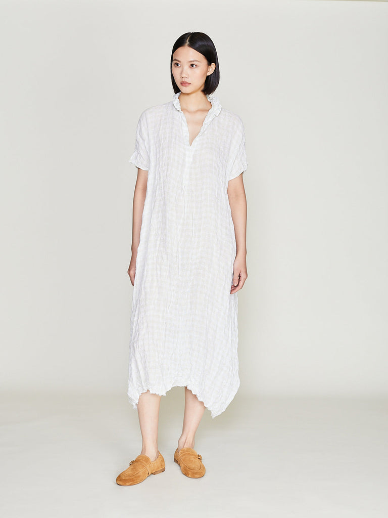 Daniela Gregis - Abito Dress 20.07.06 Manichina Lavata in Check Colour Mix 3