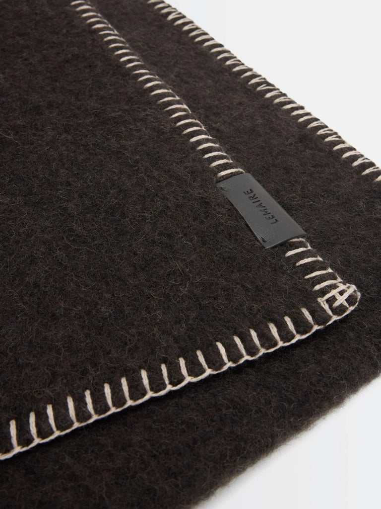 Lemaire - Cocotte Fluffy Scarf in Seal Brown