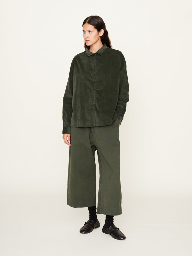 Album di Famiglia - Wide & Short Trousers WCC in Forest