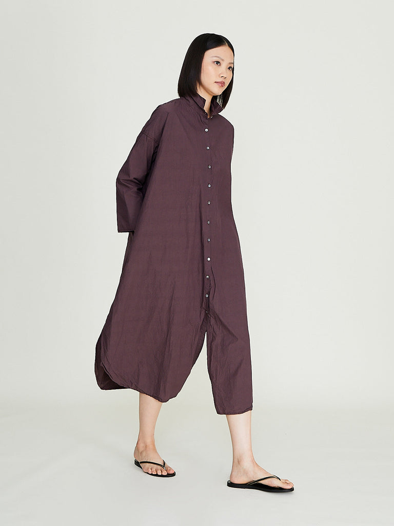 Album di Famiglia - Long Shirt Dress TC in Grape