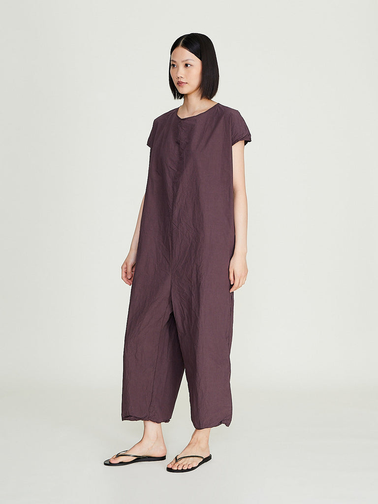 Album di Famiglia - Sleeveless Jumpsuit TC in Grape
