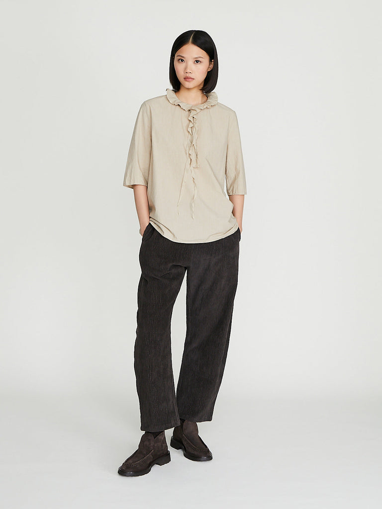Apuntob - Cotton Trousers in Coffee