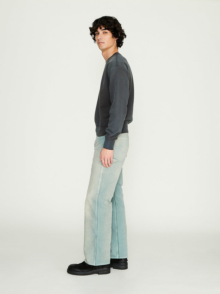 Auralee - Organic Cotton Duck Pants in Ash Green