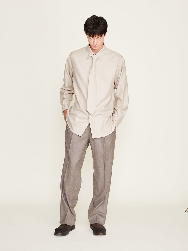 Auralee - Super Light Wool Shirt in Top Beige