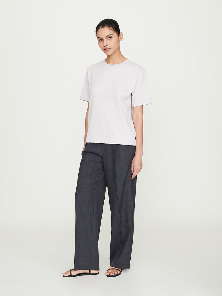 Auralee Pima Cotton Jersey Tee in Dusty Purple