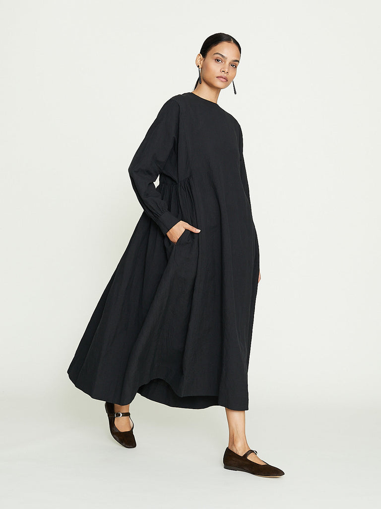 Arts & Science Gather Combi Dress in Black