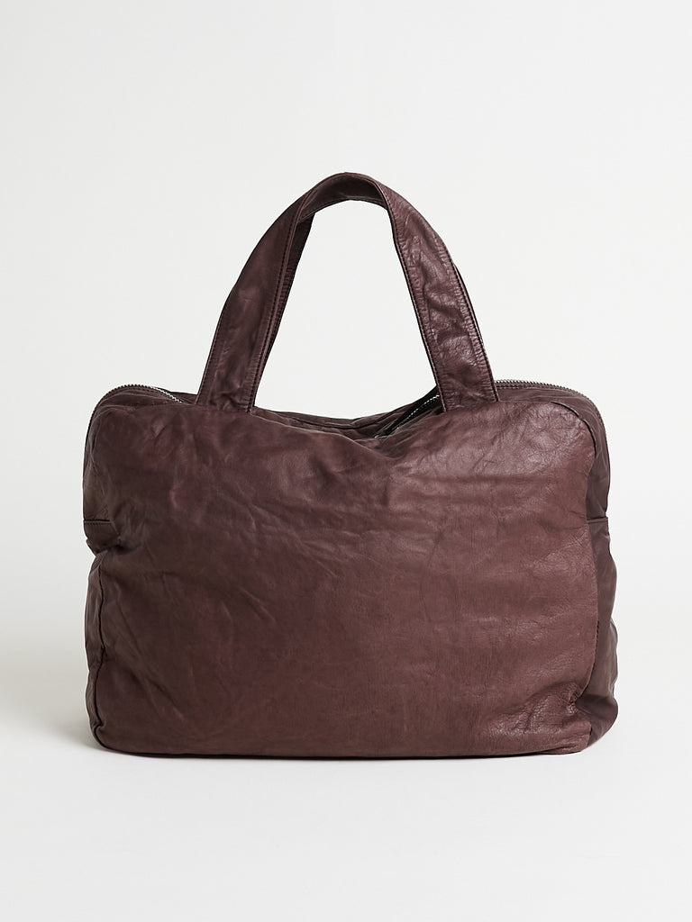 Square Boston Bag M in Choco