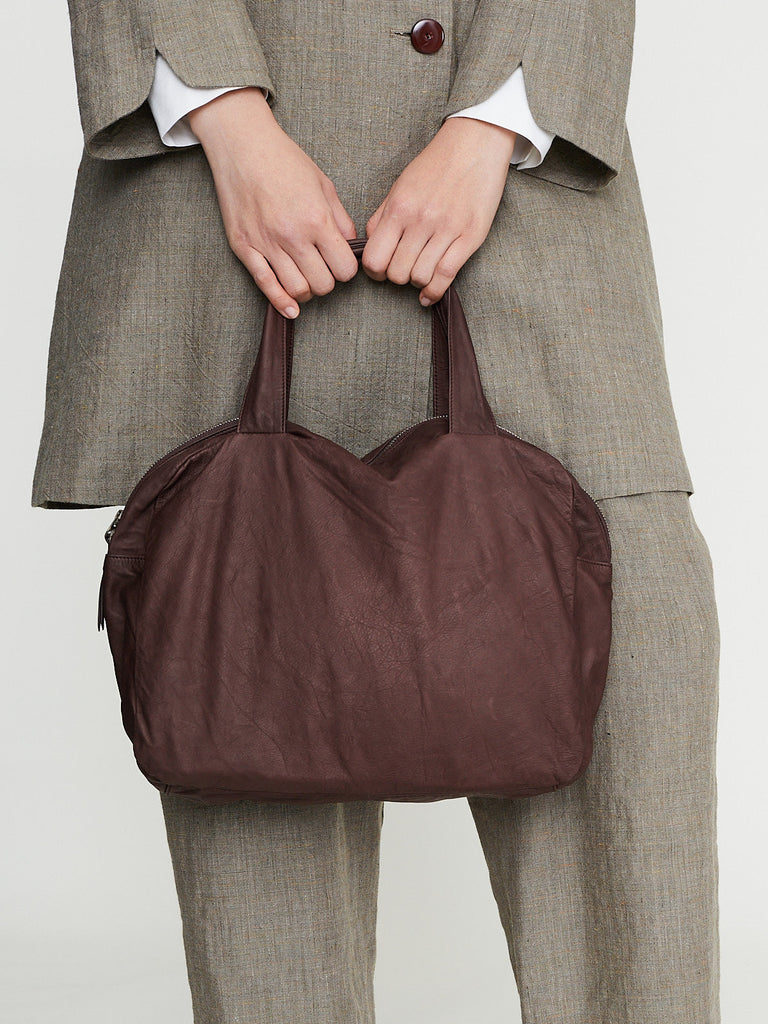 Arts & Science - Square Boston Bag M in Choco