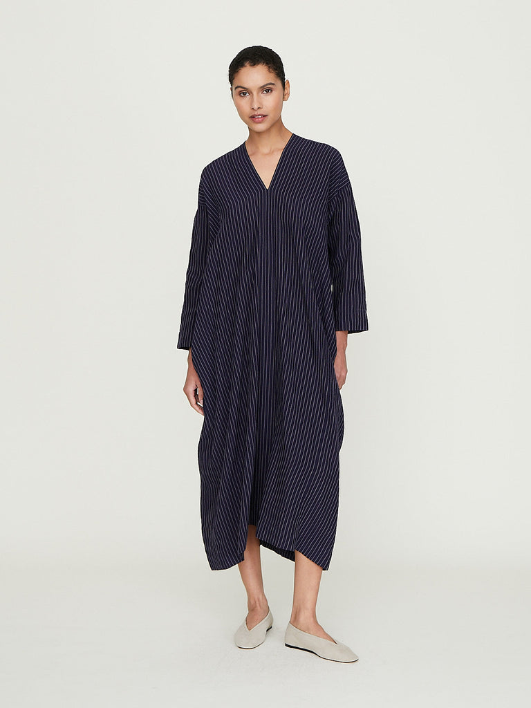 Arts & Science Flat Long Dress in Purplish Navy
