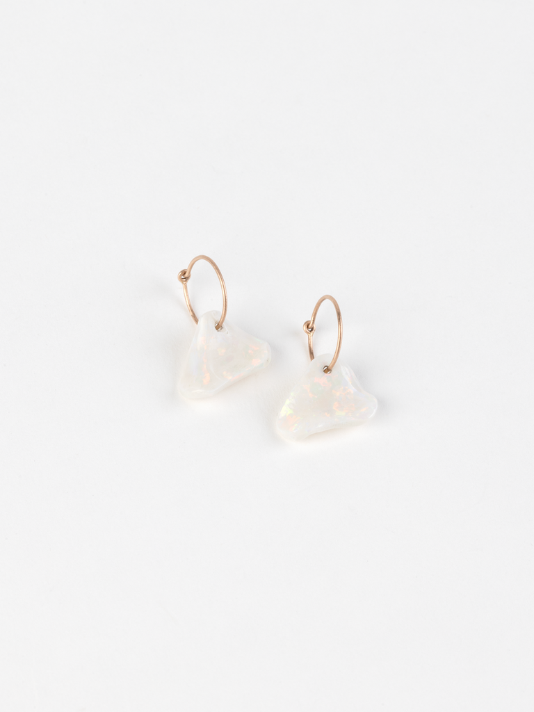 Anaconda -Zoe Earrings in 9k Rose Gold with 5.76ct Australian Opal