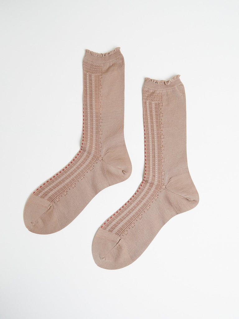 Antipast Front Line Socks in Beige