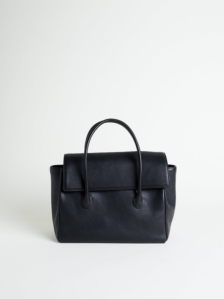 Arts & Science Stitch Flap Bag S in Black