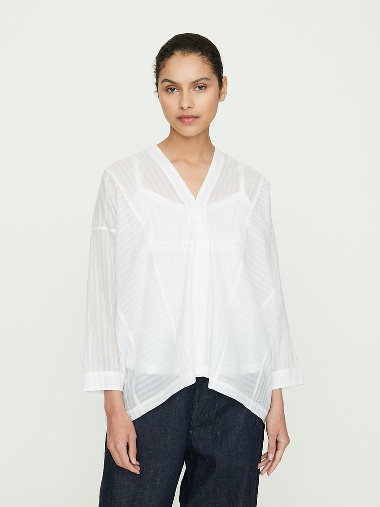 Arts & Science Flat Blouse in Pale Grey