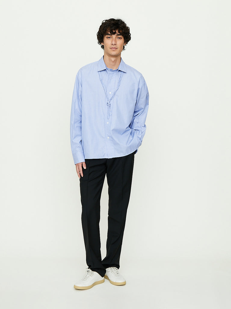 Salon C. Lundman - Double Collar Wide Shirt in Blue