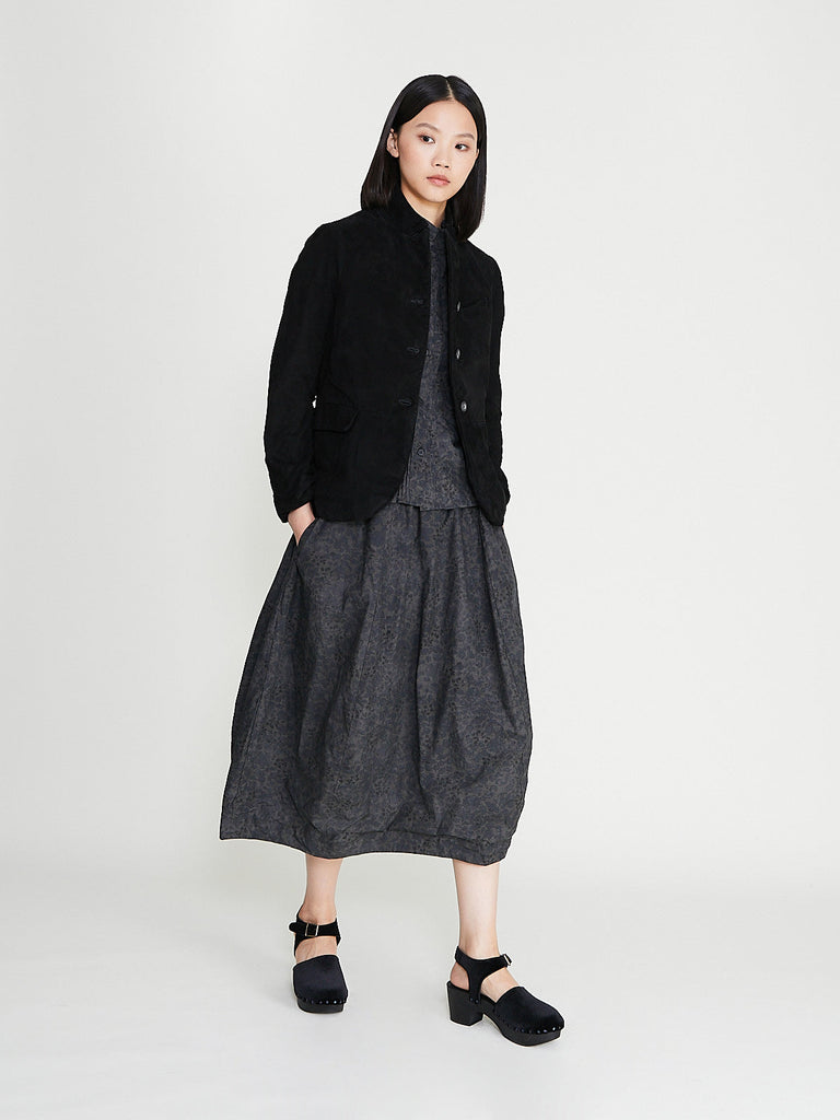 Bergfabel - Leather Tyrol Jacket in Black