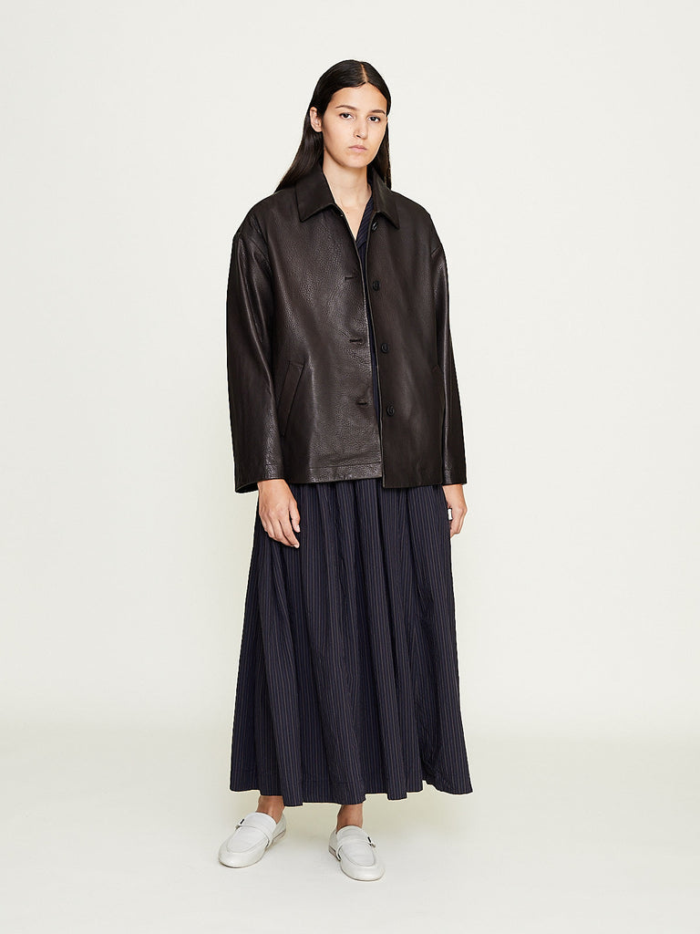 Bergfabel - Leather Uli Jacket in Brown