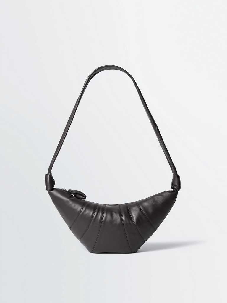 Lemaire - Medium Croissant Bag in Ebony Brown