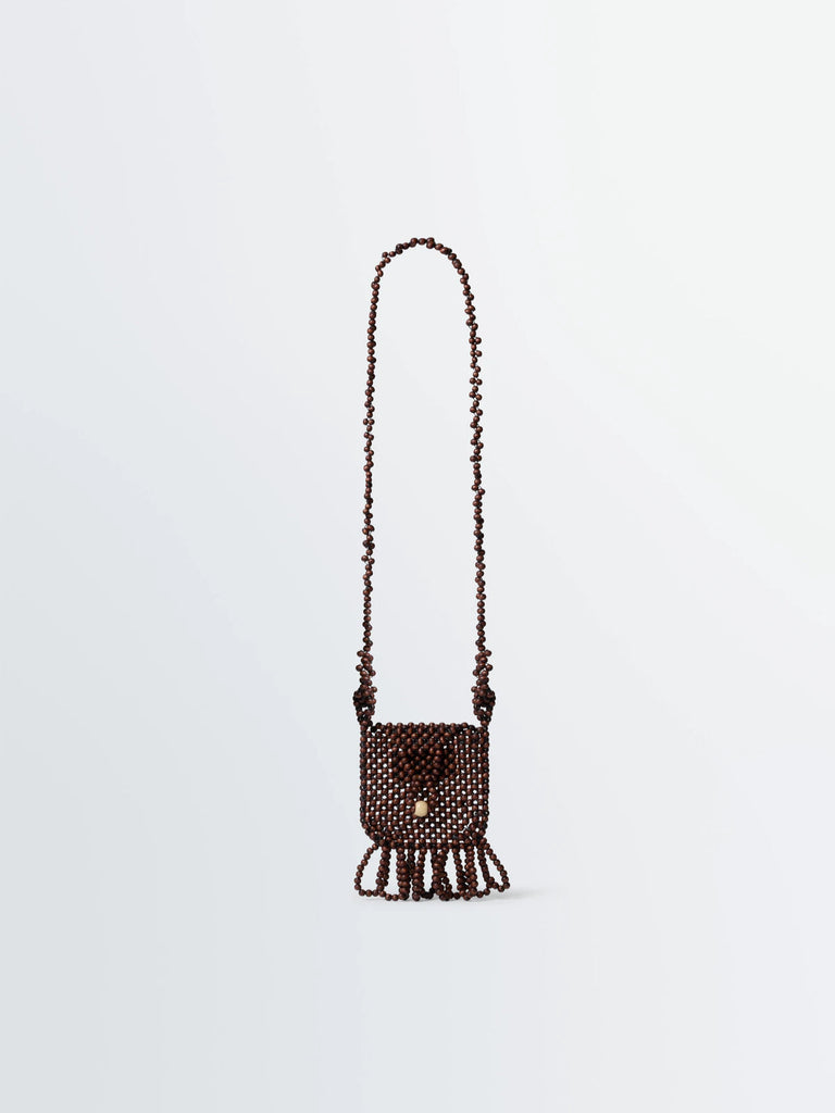 Lemaire - Grigri Necklace Bag in Dark Brown