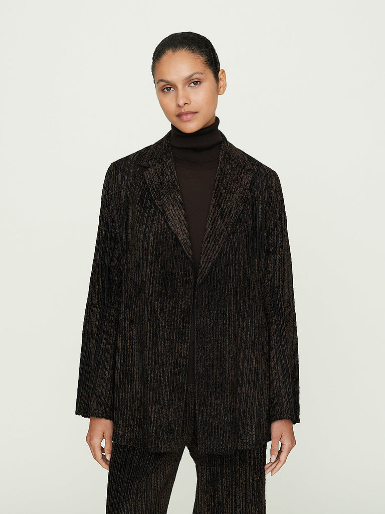 Boboutic Velvet Ribs Jacket in Brown