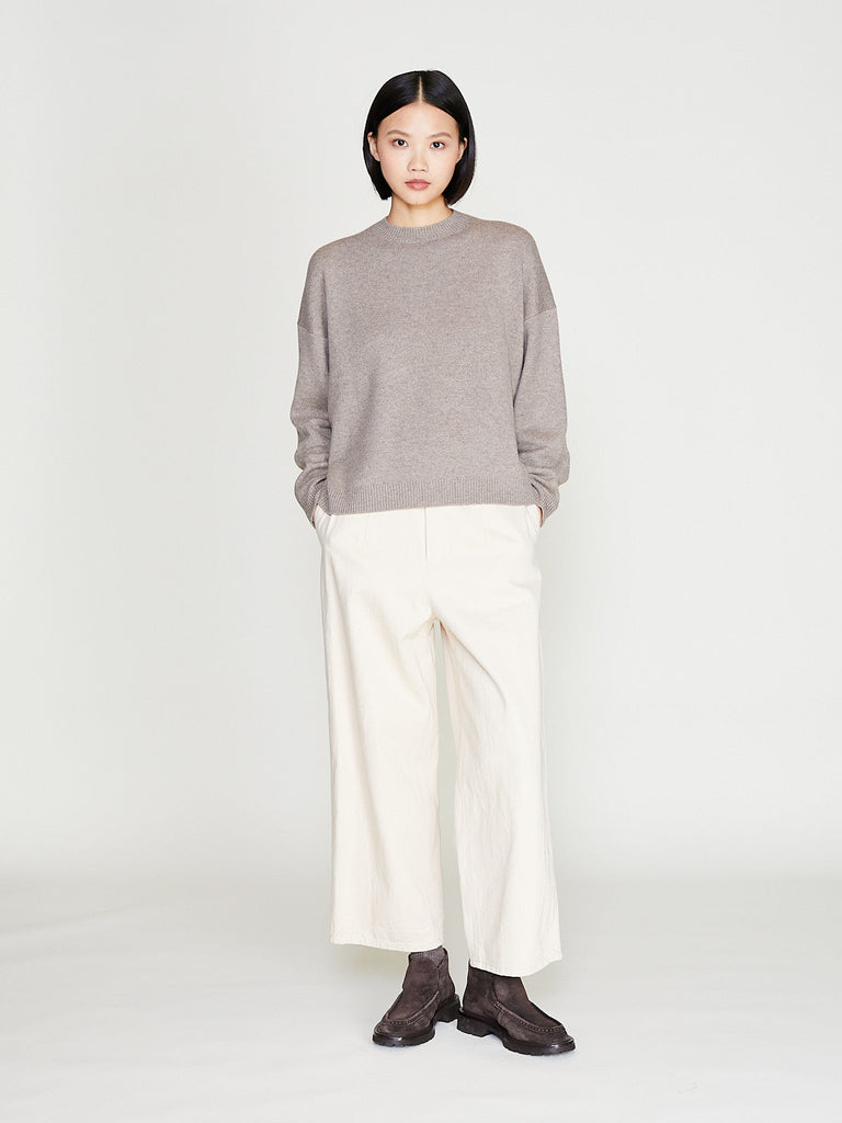 Arts & Science - Bulky Back Line Sweater 2 in Dark Beige