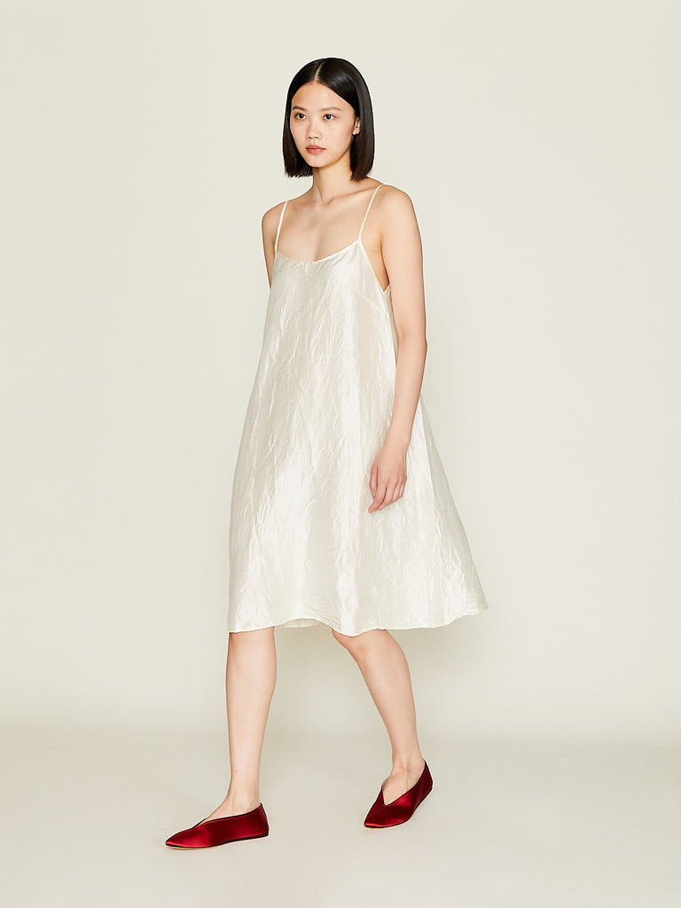Christian Peau - Silk Camisole Dress in Egg