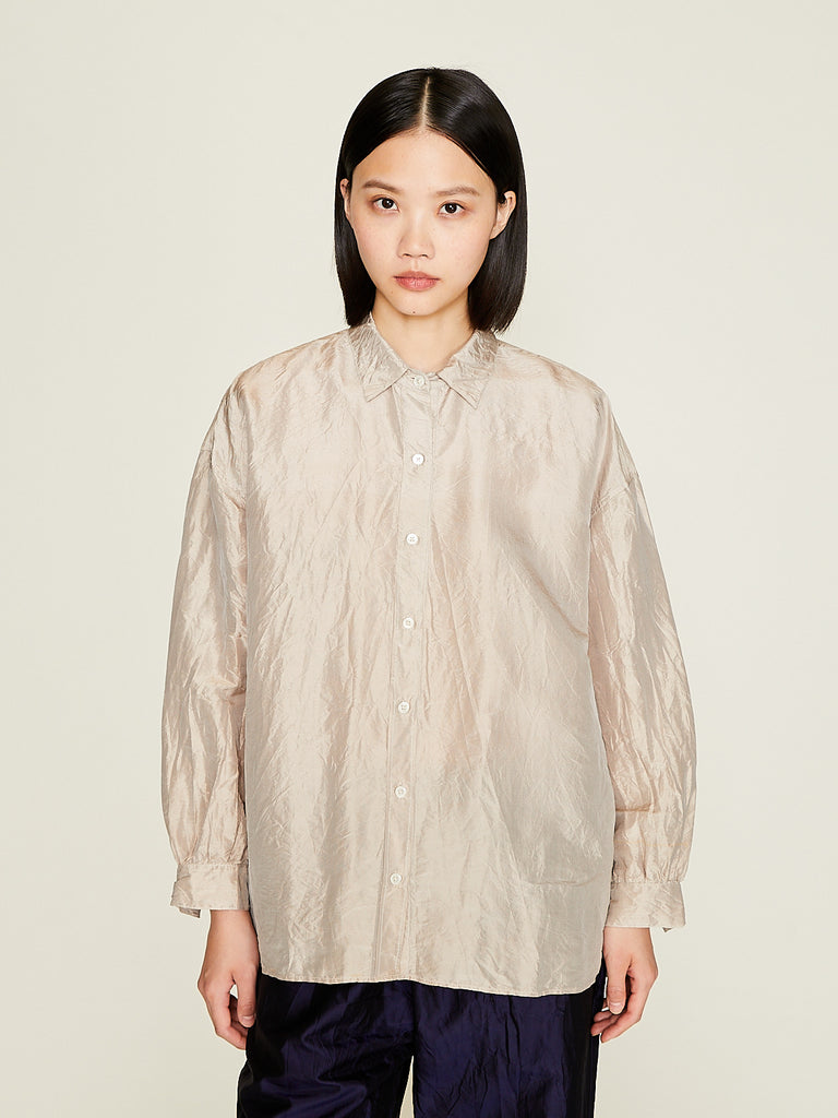 Christian Peau - Silk Shirt in Silver Beige