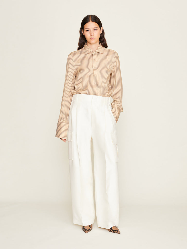 Carven - Cargo Trousers in Off White
