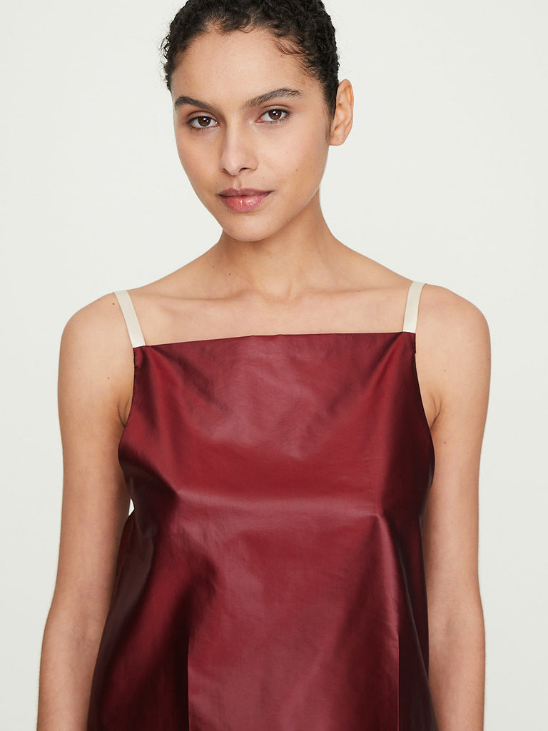 Carven Vest Top in Ruby