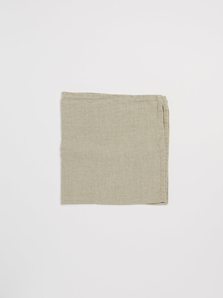 Once Milano Set of 2 Heavy Linen Napkin in Natural