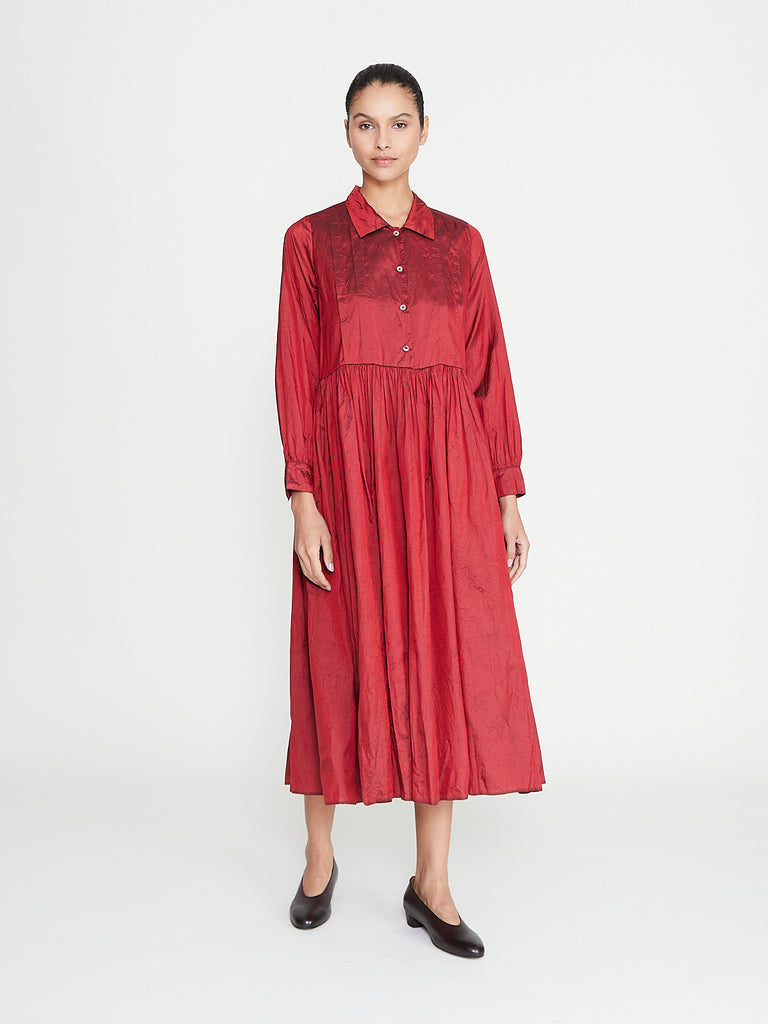 Christian Peau - Silk Dress in Cherry