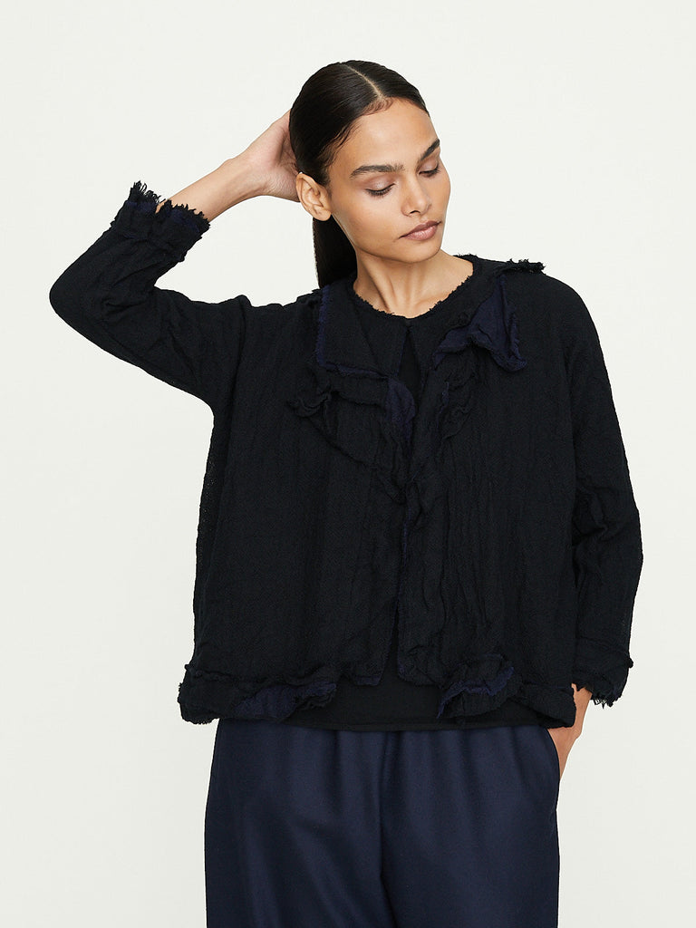 Daniela Gregis Giacca Jacket Baldo Lavata in Navy Blue