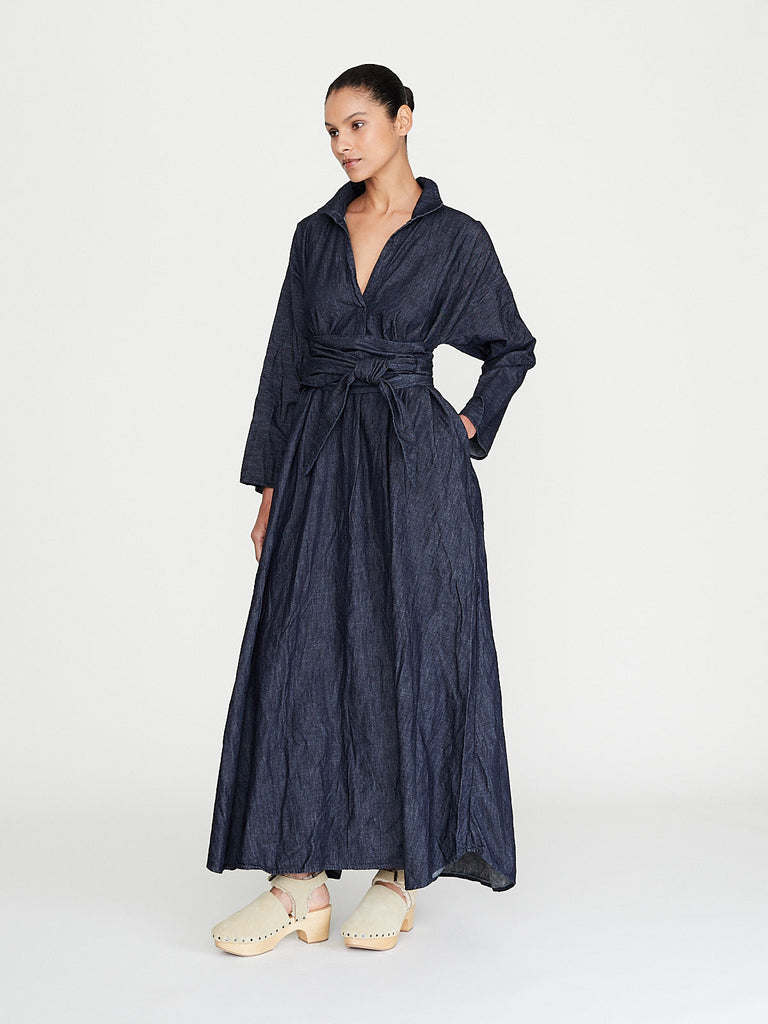 Daniela Gregis - Abito Dress Spicchi Colletto Lavato in Dark Blue