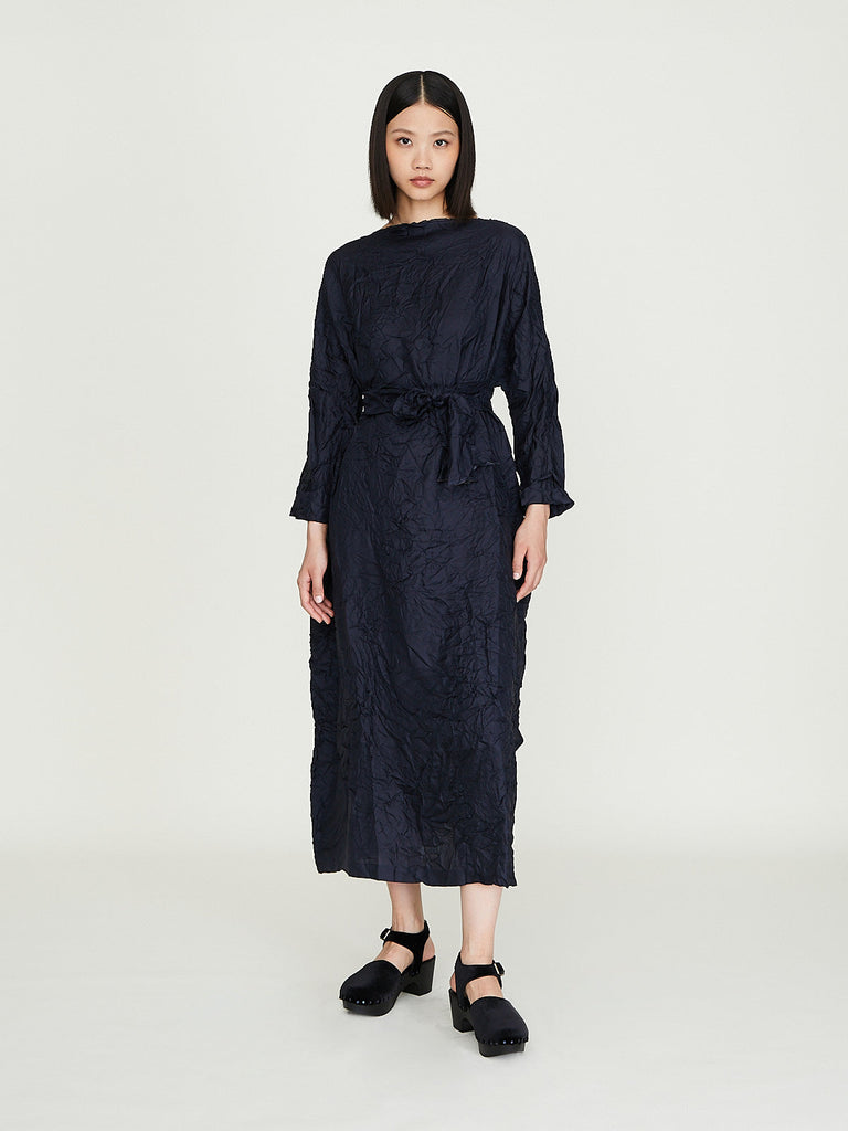 Daniela Gregis Abito Dress Lunedi Meridiano Lavato in Navy Blue