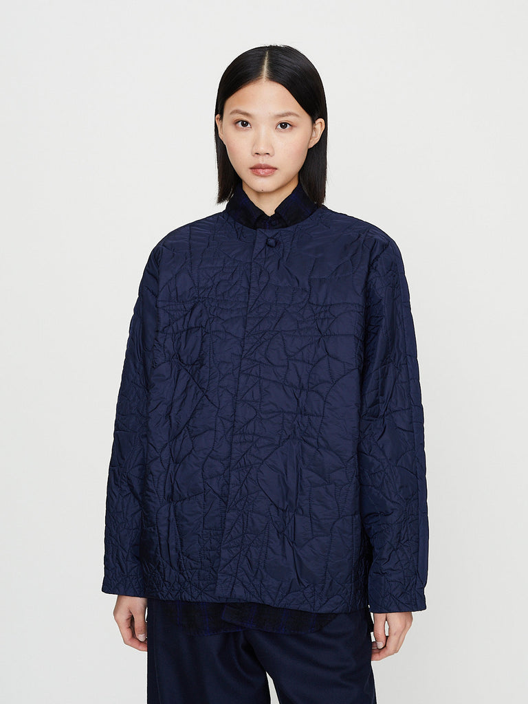 Daniela Gregis - Giacca Jacket Bomber Trapunta Lavata in Dark Blue