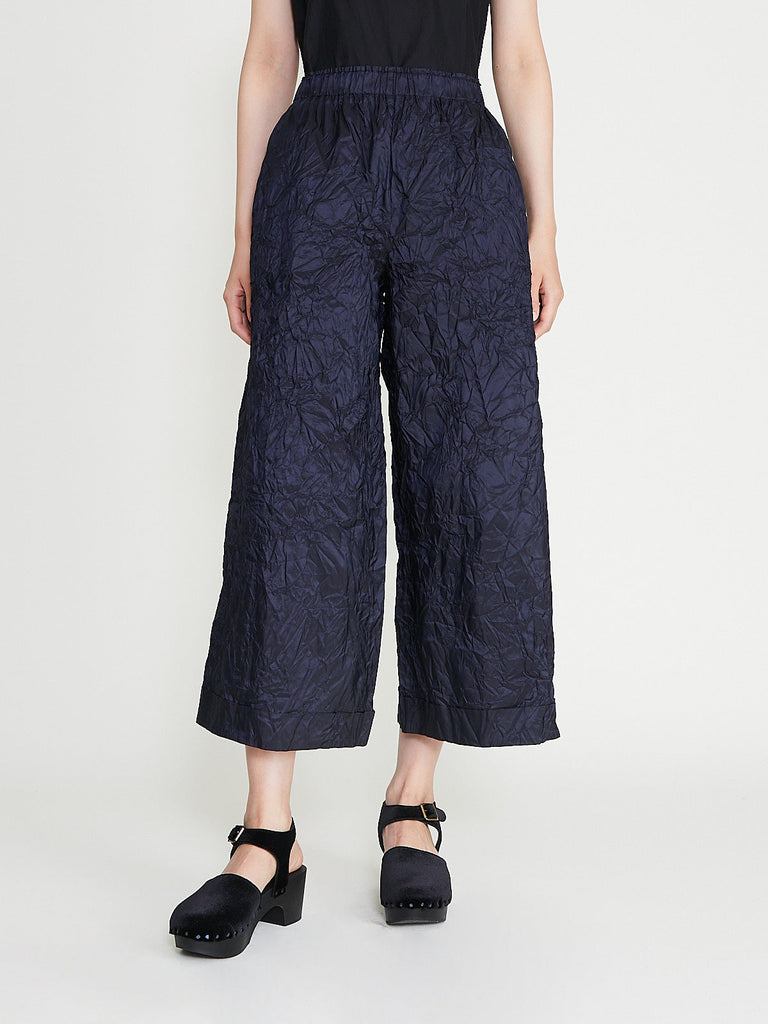 Daniela Gregis - Pantalone Trousers Pigiama Tasche Lavato in Navy Blue