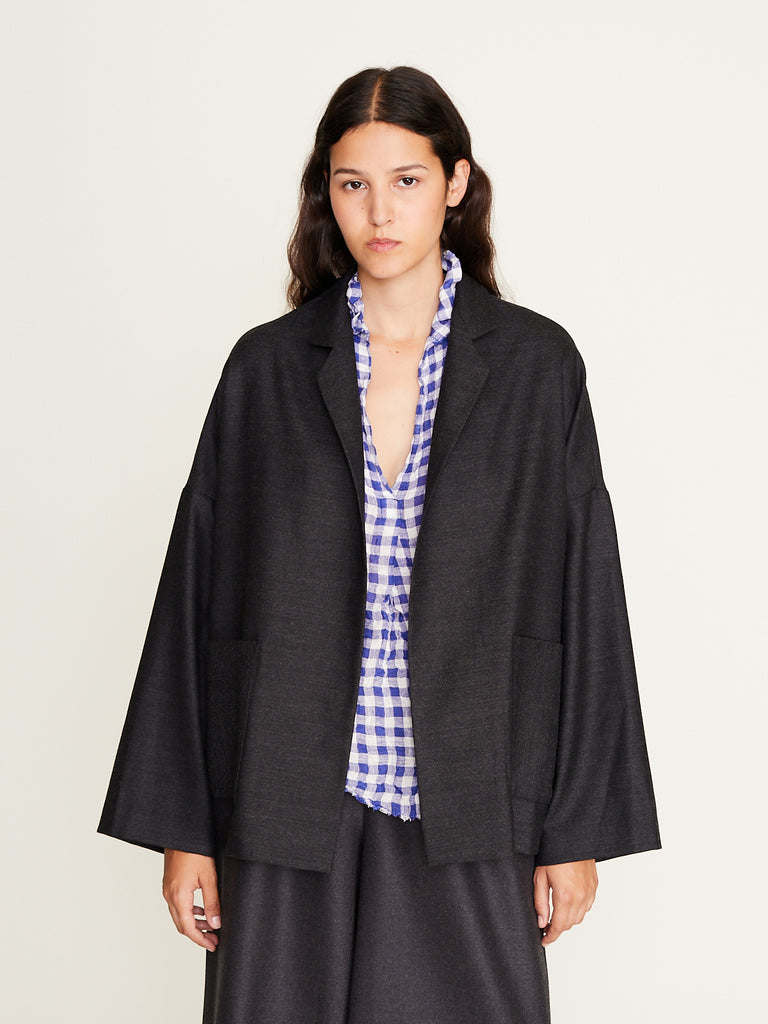 Daniela Gregis - Giacca Jacket Gladiolo Corta in Anthracite
