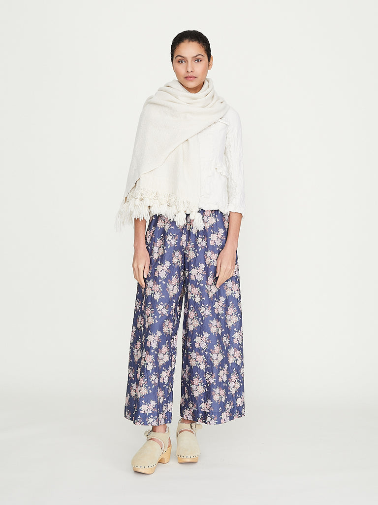 Daniela Gregis - Scialle Shawl Luce Lavato in White Cream Mix