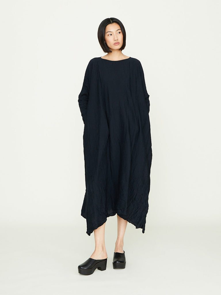 Daniela Gregis - Abito Dress Spicchi Taglio Lavato in Black