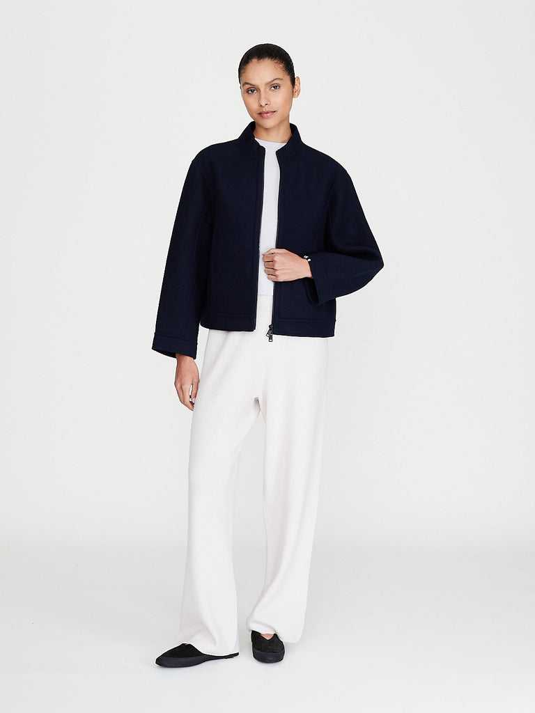 Extreme Cashmere - No. 428 Motor Short Sleeve in Navy