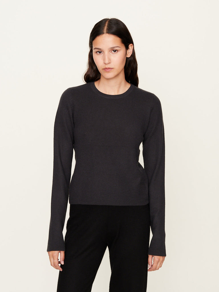 Frenckenberger - Long Sleeve Mini T-Shirt in Charcoal
