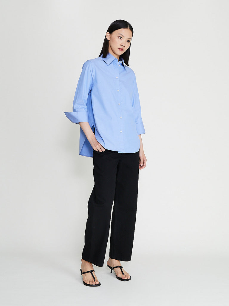 Fforme - Elodie Curved Leg Jean in Black
